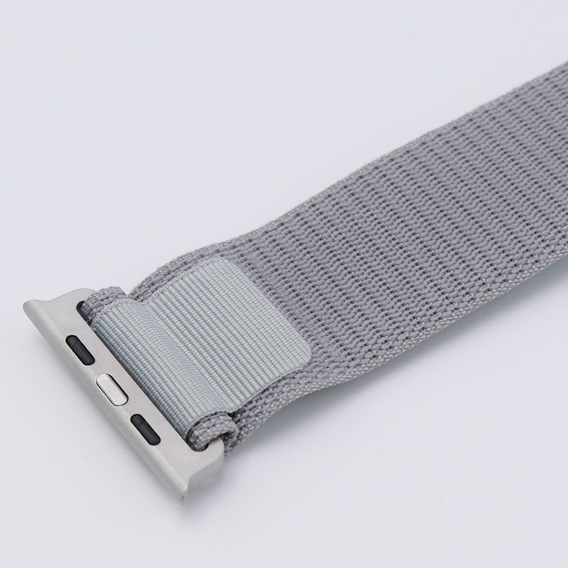 Нейлоновий ремінець для Apple Watch 1/2/3/4/5/6/7/8/SE/ULTRA 42/44/45/49 мм, сірий