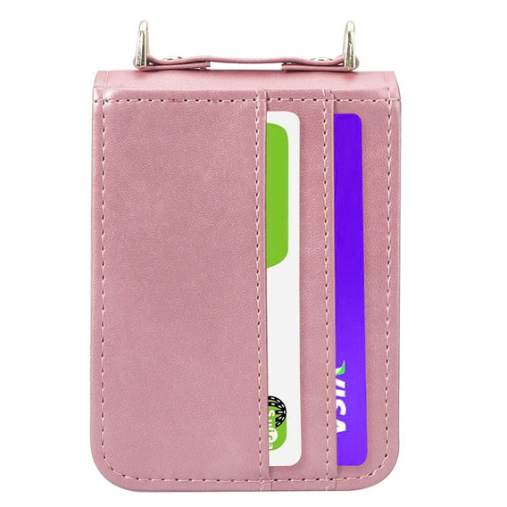 Чохол Leather Card Slots для Samsung Galaxy Z Flip3 5g, Pink