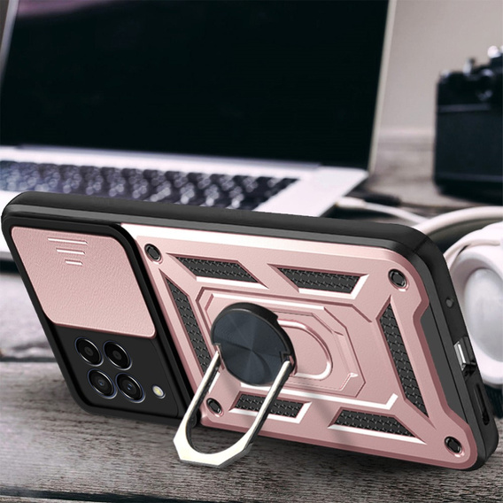 Чохол NOX Camera Slide Samsung Galaxy M53 5G, CamShield Slide, рожевий rose gold