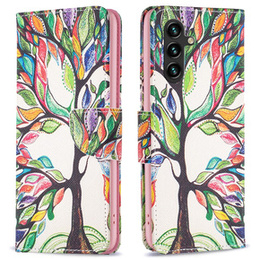 Откидной чехол для Samsung Galaxy A05s, Wallet, Tree of life, белый