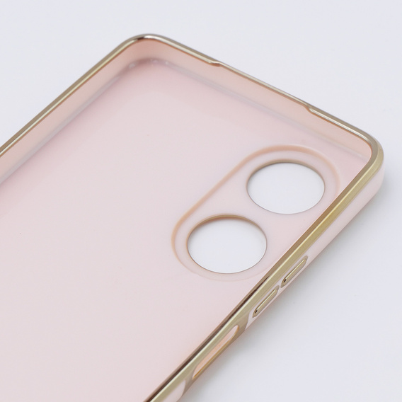 Чехол для Oppo A58 4G, Glamour CamShield, розовый rose gold