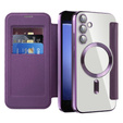 Чохол-книжка для Samsung Galaxy S23 FE, RFID Wallet MagSafe CamShield, фіолетовий