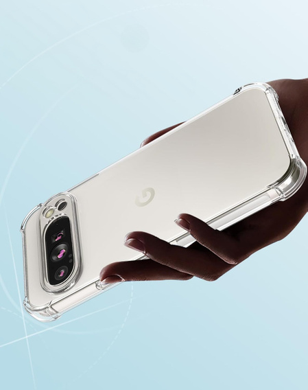 Чехол до Google Pixel 9 Pro XL, Dropproof, прозрачный