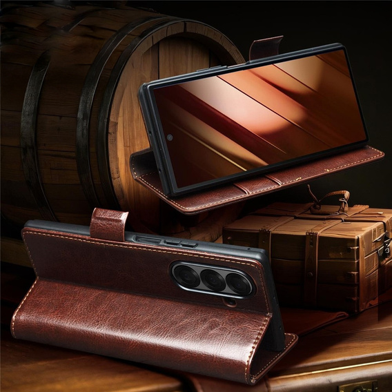 Кожаный чехол-кошелек с функцией подставки для Samsung Galaxy Z Fold7