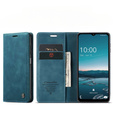 Чехол CASEME для Samsung Galaxy M33 5G, Leather Wallet Case, синий