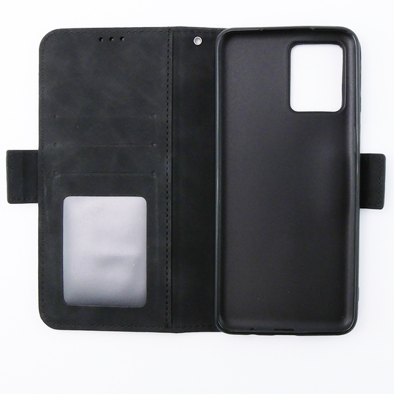 Футляр з клапаном для Motorola Moto G54 5G, Card Slot, чорний