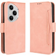 Откидной чехол для Honor 400 Pro 5G, Card Slot, розовый