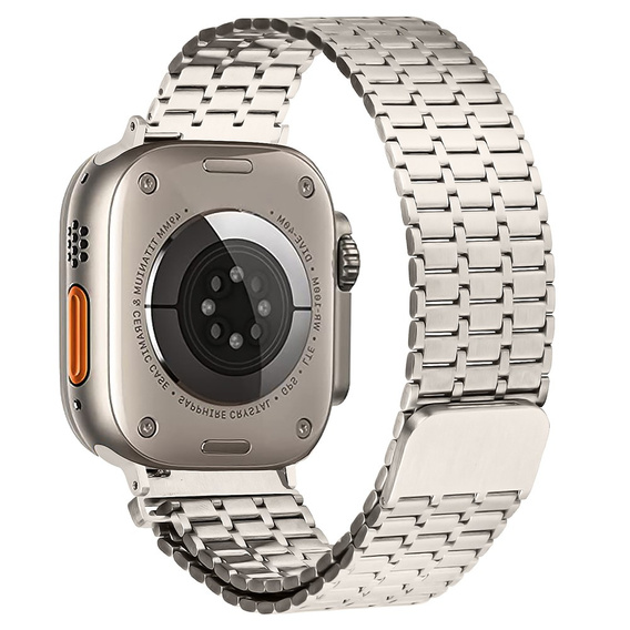 Сталевий ремінець для Apple Watch 1/2/3/4/5/6/7/8/SE/ULTRA 42/44/45/49 MM - бежевий