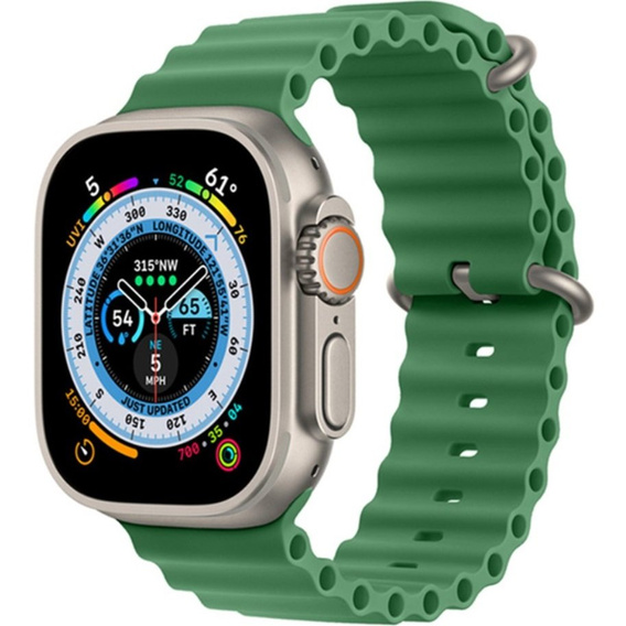 Силиконовый ремешок Apple Watch Ultra 49mm, Green