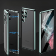 Чехол для Samsung Galaxy S23 Ultra, Magnetic Dual Glass, зелёный