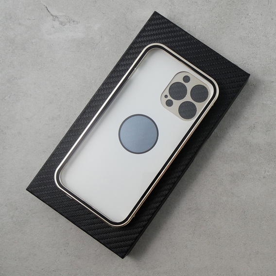 Чехол для iPhone 14 Pro, Dual Glass, для Magsafe, золотой