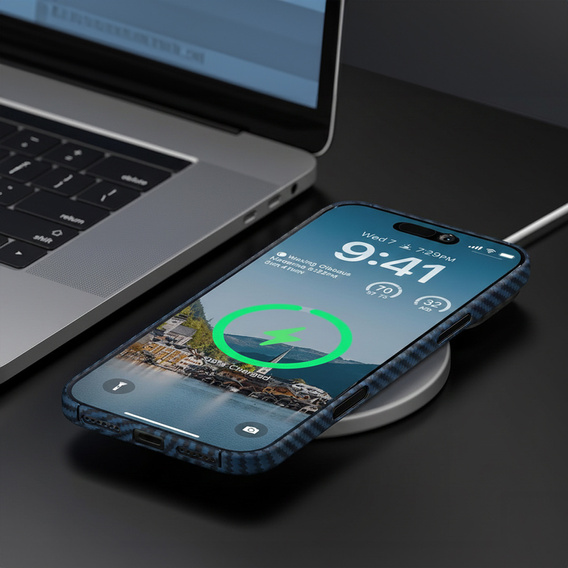 Чехол для MagSafe ERBORD Full Kevlar для iPhone 17 Pro Max