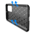 Чехол до Huawei P40, Carbon Gel, чёрный