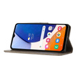 Откидной чехол для Samsung Galaxy A14 4G/5G, Mandala Flower, серый