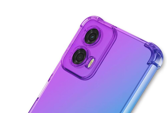 Чохол для Motorola Edge 50 Fusion 5G, Gradient Dropproof, Фіолетовий / синій