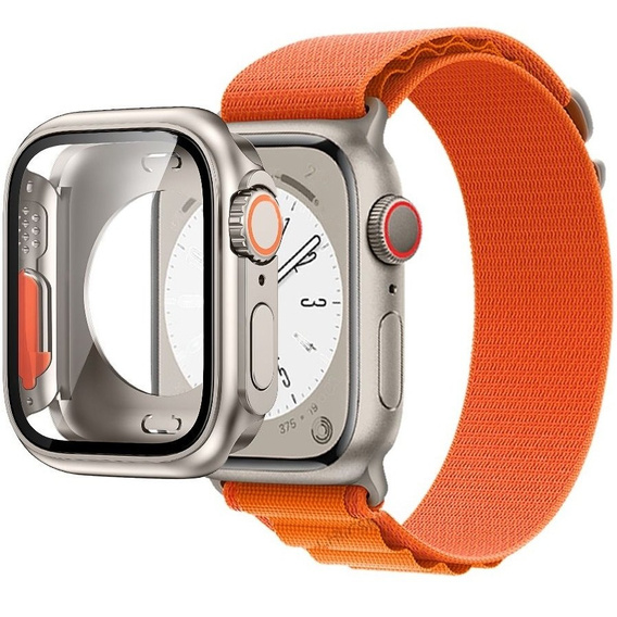 Нейлоновый ремешок до Apple Watch 1/2/3/4/5/6/7/8/SE/ULTRA 42/44/45/49mm, Orange