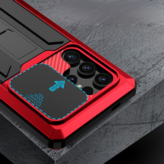 Бронированный чехол для Samsung Galaxy S25 Ultra, R-JUST, красный