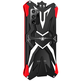 Бронированный чехол для Samsung Galaxy Note 20 Ultra, Aluminum Alloy, чёрный / красный