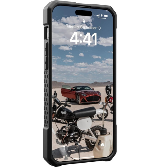 Чoхол Urban Armor Gear до iPhone 15 Pro Max, Monarch Pro Kevlar MagSafe, чорний