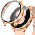 2в1 чехол и защитное стекло для часов Samsung Galaxy Watch 5 44mm, Pink 