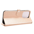 Флип-кейс для Xiaomi Redmi 15C 4G/LTE, Wallet Rhombus, золотой