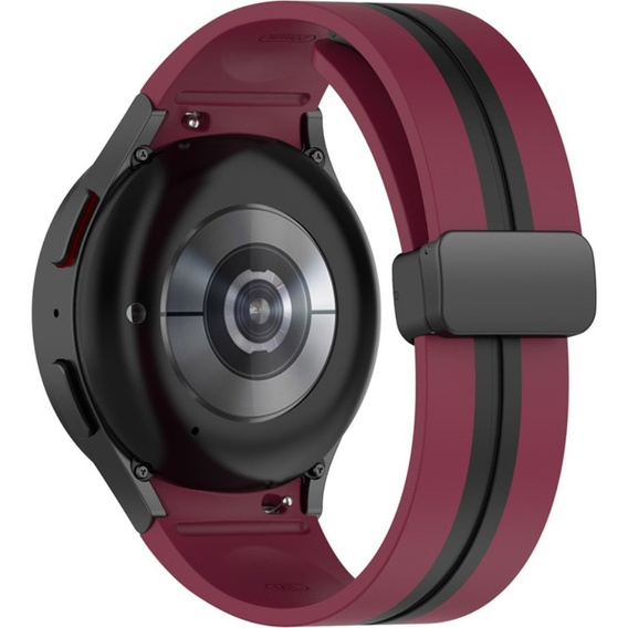 Силіконовий ремінець для Fitbit Inspire 3, Red Samsung Galaxy Watch 4 / 5 40/42/44/46/45MM PRO, Red / Black