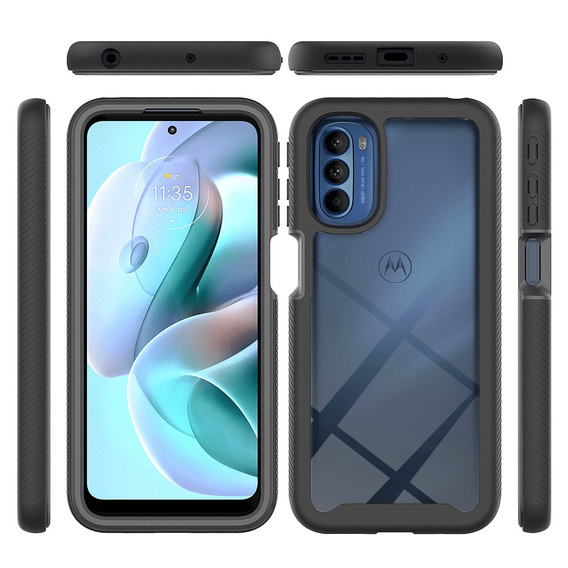 Чoхол Shockproof до Motorola Moto G31/G41, із захисним екраном, м'яти