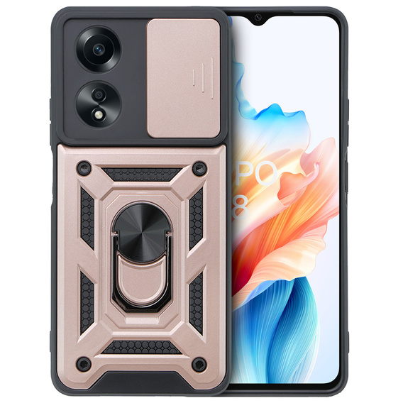 Чохол NOX Camera Slide Oppo A38 4G / Oppo A18 4G, CamShield Slide, рожевий rose gold