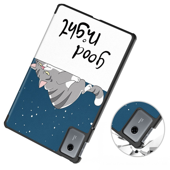 Чехол для Lenovo Idea Tab 11" 2025 TB336FU TB336ZU, с функцией подставки, Smartcase, Sleeping Cat