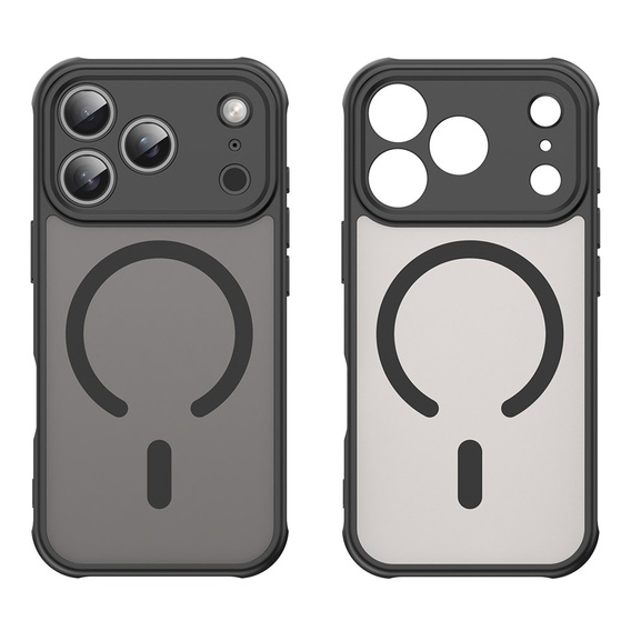 Матовий чохол для iPhone 17 Pro, для MagSafe, із захистом камери, чорний