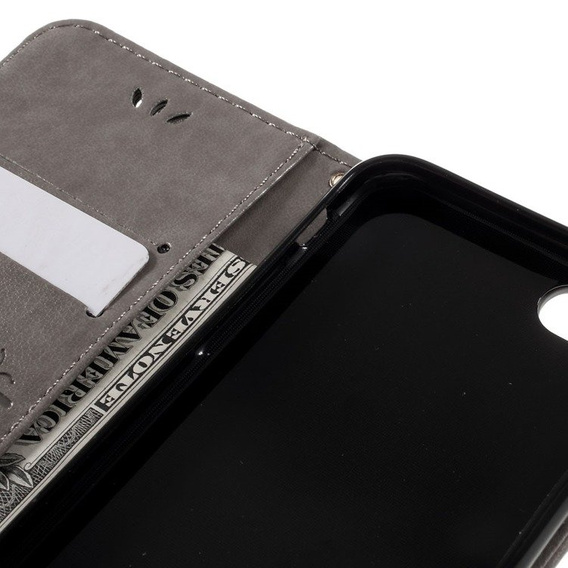 Чохол-книжка для iPhone 7/8/SE 2020/SE 2022, Butterfly, сірий