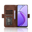 Футляр з клапаном для Realme 12, Card Slot, коричневий
