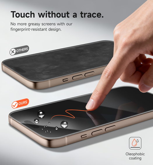 2x Захисне скло SURITCH для iPhone 16 Pro Max