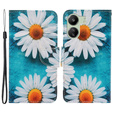 Откидной чехол для Xiaomi Redmi 13C / Poco C65, Wallet, Daisy, синий