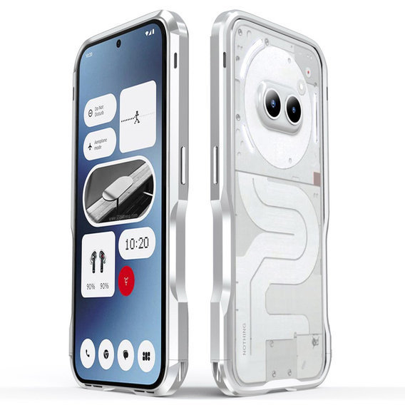 Чохол LUPHIE для Nothing Phone 2a / 2a Plus, Armor Bumper, сріблястий