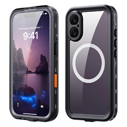 Чехол для iPhone 17, водонепроницаемый IP68, SHELLBOX MagSafe, черный