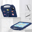 Детский чехол для Xiaomi Pad 7 / 7 Pro, Cute Patterns, с подставкой, темно-синий