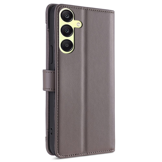 Откидной чехол для Samsung Galaxy A25 5G, Wallet Zipper Pocket, серый