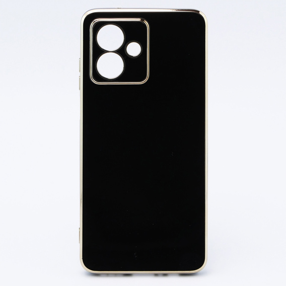 Чохол для Motorola Moto G54 5G, Glamour CamShield, чорний