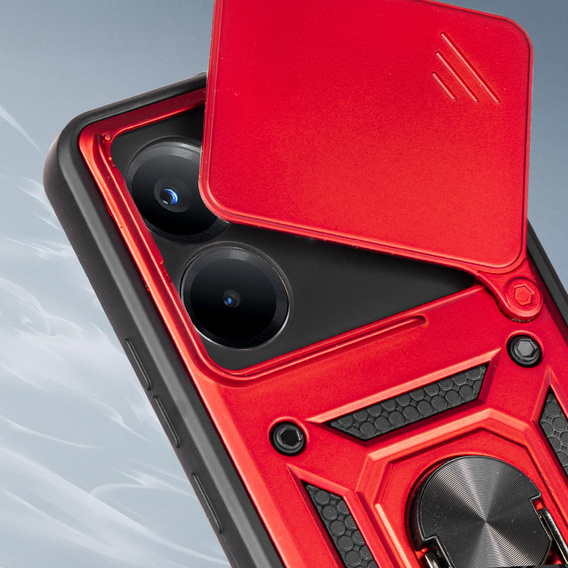 Чехол NOX Camera Slide Xiaomi Redmi Note 14 4G, CamShield Slide, красный