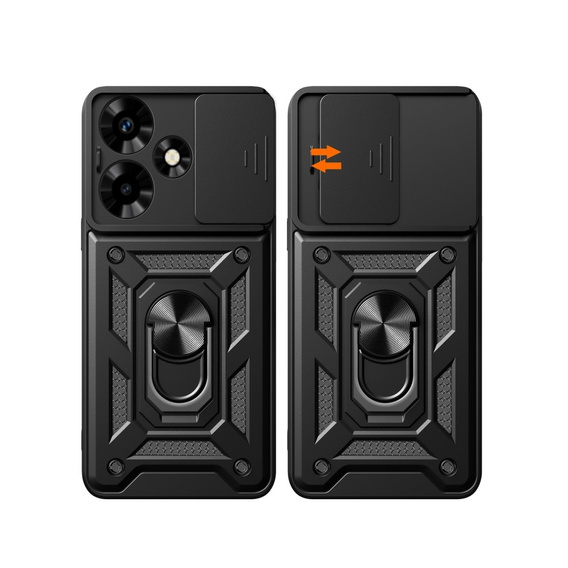 Чехол NOX Camera Slide Infinix Hot 30, CamShield Slide, чёрный