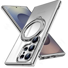 Магнитный чехол для Samsung Galaxy S25 Ultra, для MagSafe, серебряный