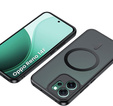 Матовий чохол для Oppo Reno 14F, для MagSafe, напівпрозорий чорний