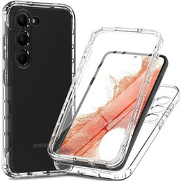 Чoхол Shockproof до Samsung Galaxy S23, із захисним екраном, прозорий