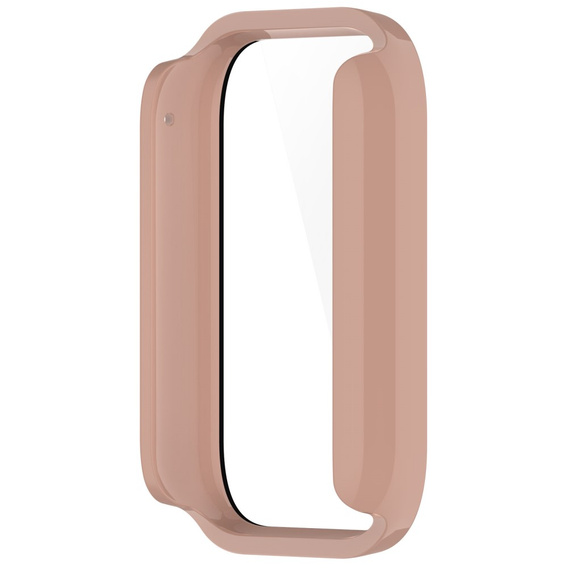 Чехол 2 в 1 + закаленное стекло для Xiaomi Smart Band 8 Pro, розовый