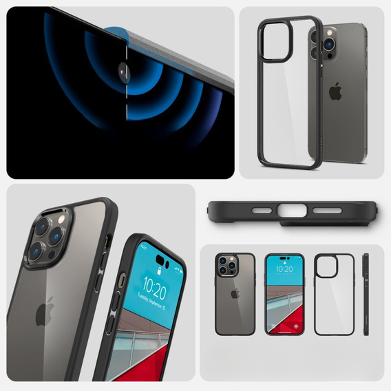 Чoхол Spigen до iPhone 14 Pro Max, Ultra Hybrid, матовий чорний