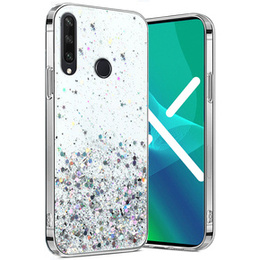 Чехол до Huawei Y6P, Glittery, прозрачный
