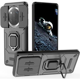 Чохол для Honor Magic 7 Lite, KickStand Camera Lens, чорний