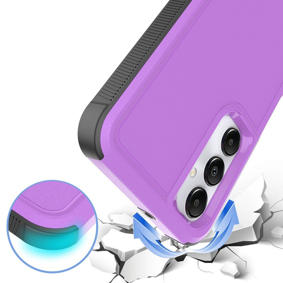 Бронированный чехол для Samsung Galaxy A05s 4G, Dual Shockproof, фиолетовый
