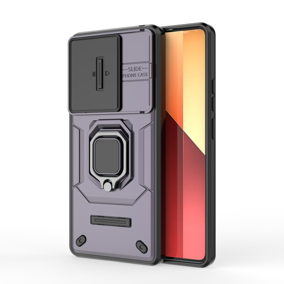 Чехол для Xiaomi Redmi Note 13 Pro 4G / Xiaomi Redmi Note 14S / Xiaomi Poco M6 Pro 4G, KickStand Camera Lens, фиолетовый